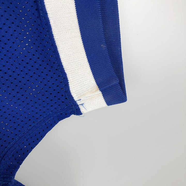90'S Russell MLB Chicago Cubs V-neck Mesh Baseball T-Shirt, Made in USA, Men's Size M (approx.) Nylon blue type Vintage Second Hand
