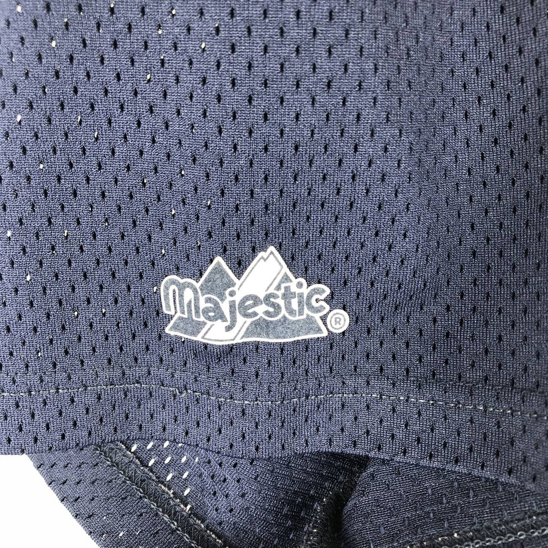 1990'S Majestic MLB Seattle Mariners Game Shirt Baseball Shirt Made in USA Men's XL (approx.) polyester navy blue type Vintage Second Hand