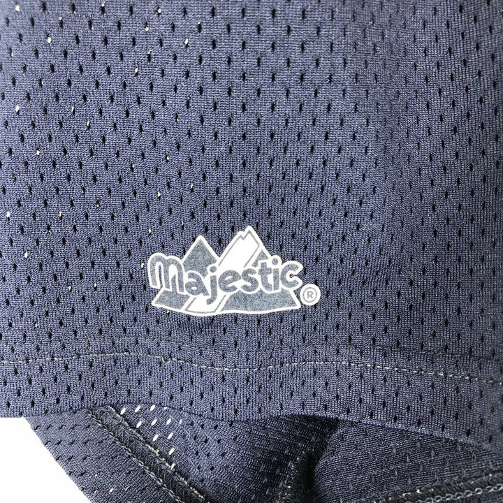 1990'S Majestic MLB Seattle Mariners Game Shirt Baseball Shirt Made in USA Men's XL (approx.) polyester navy blue type Vintage Second Hand