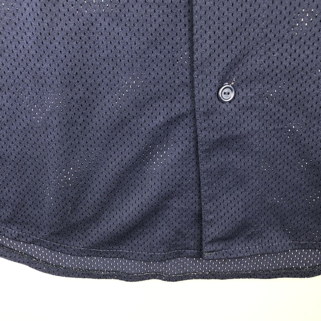 1990'S Majestic MLB Seattle Mariners Game Shirt Baseball Shirt Made in USA Men's XL (approx.) polyester navy blue type Vintage Second Hand