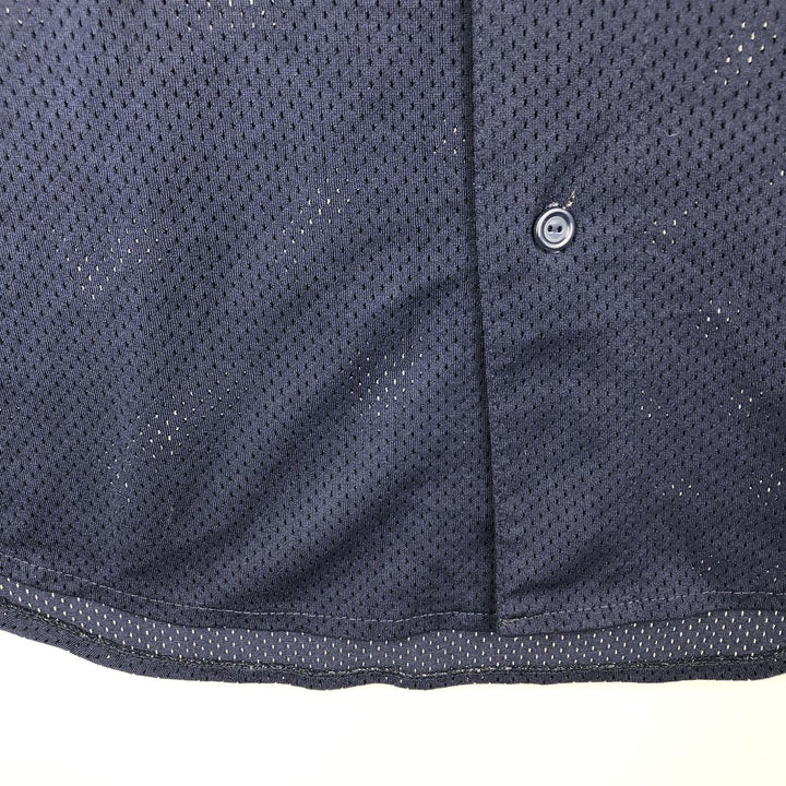 1990'S Majestic MLB Seattle Mariners Game Shirt Baseball Shirt Made in USA Men's XL (approx.) polyester navy blue type Vintage Second Hand