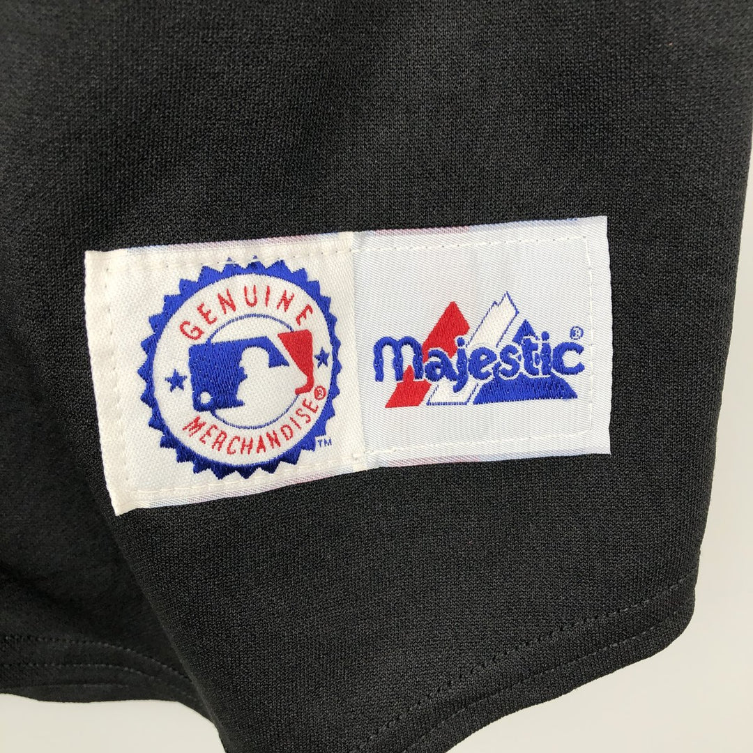 1990'S Majestic MLB Kansas City Royals Game Shirt Baseball Shirt Made in USA Men's Size M (approx.) polyester black type Vintage Second Hand