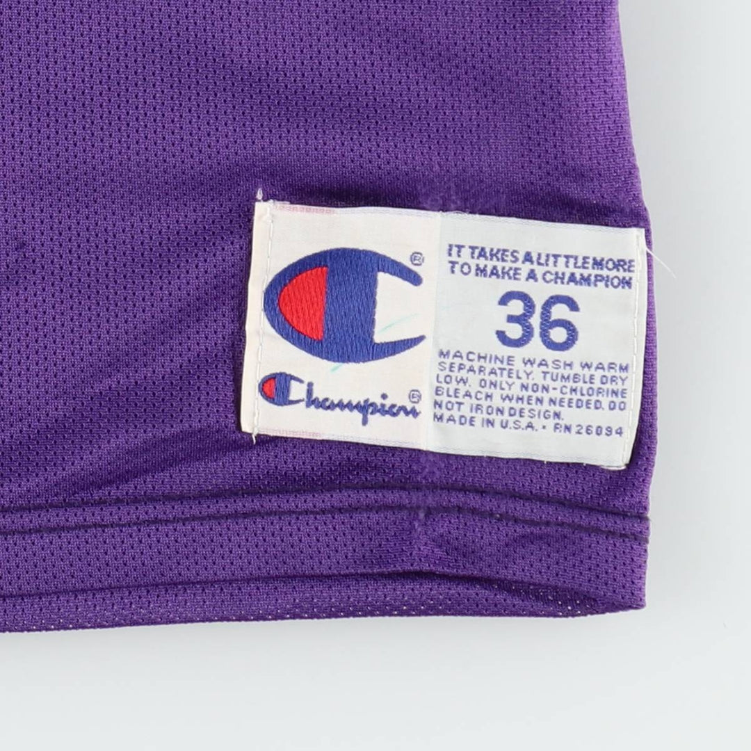 90'S Champion NBA Phoenix Suns Mesh Game Shirt Replica Uniform, Made in USA, Men's Size S (approx.) Nylon purple type Vintage Second Hand