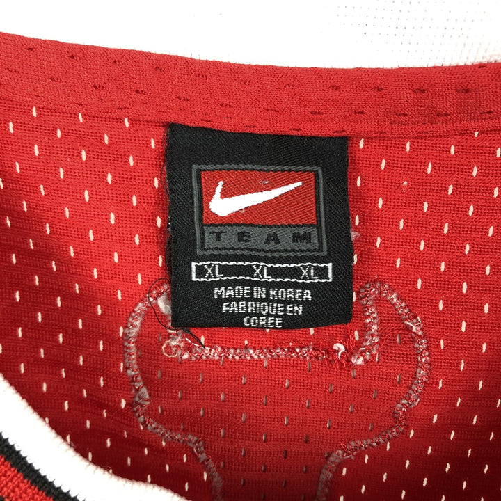 2000'S Nike TEAM NBA Chicago Bulls Michael Jordan Mesh Game Shirt Replica Uniform (Men's XL equivalent) unclear red type Vintage Second Hand