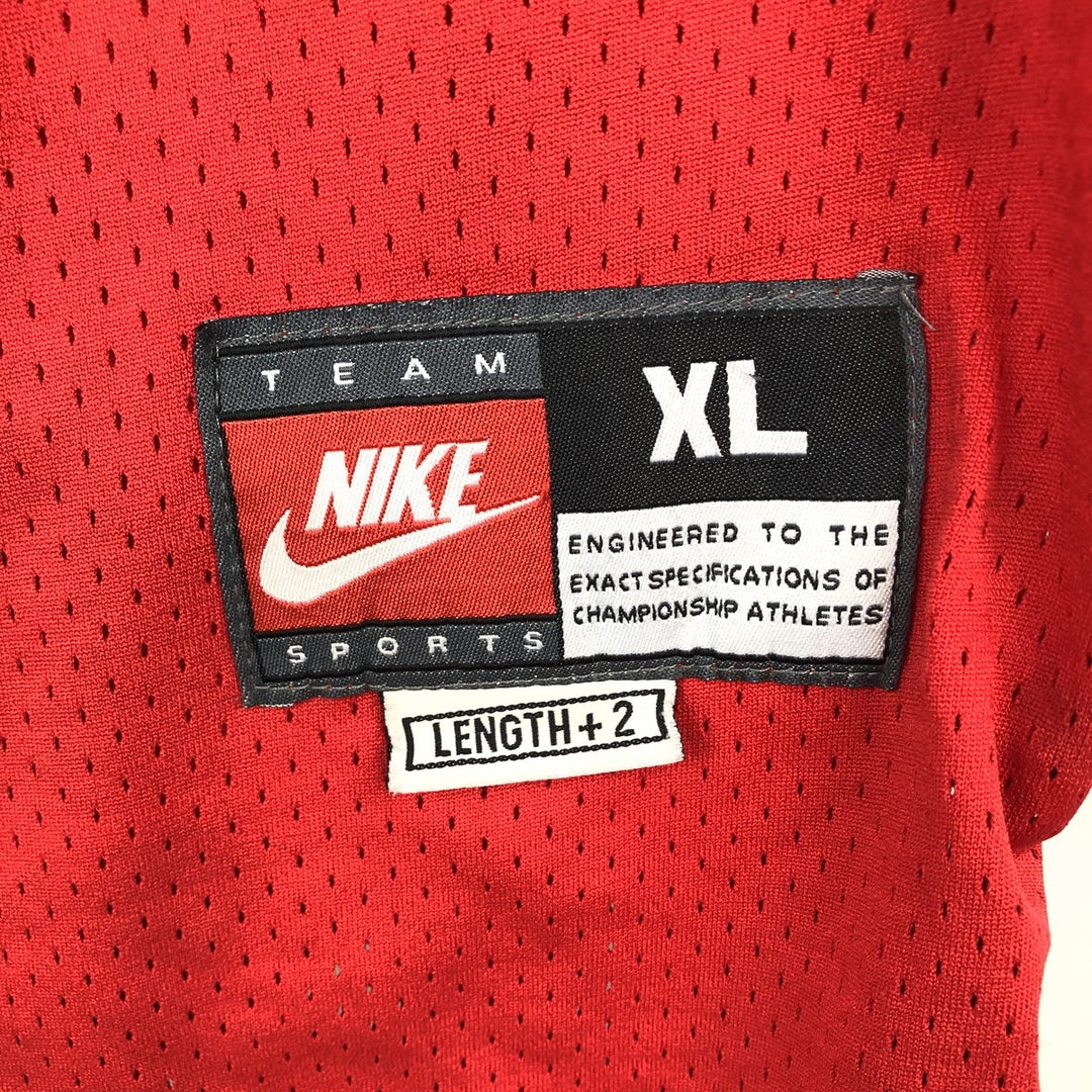 2000'S Nike TEAM NBA Chicago Bulls Michael Jordan Mesh Game Shirt Replica Uniform (Men's XL equivalent) unclear red type Vintage Second Hand