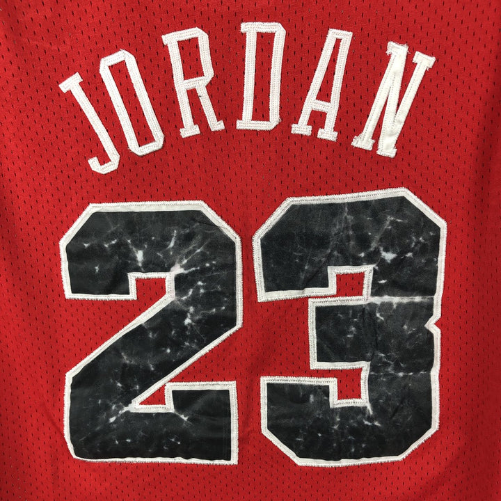 2000'S Nike TEAM NBA Chicago Bulls Michael Jordan Mesh Game Shirt Replica Uniform (Men's XL equivalent) unclear red type Vintage Second Hand