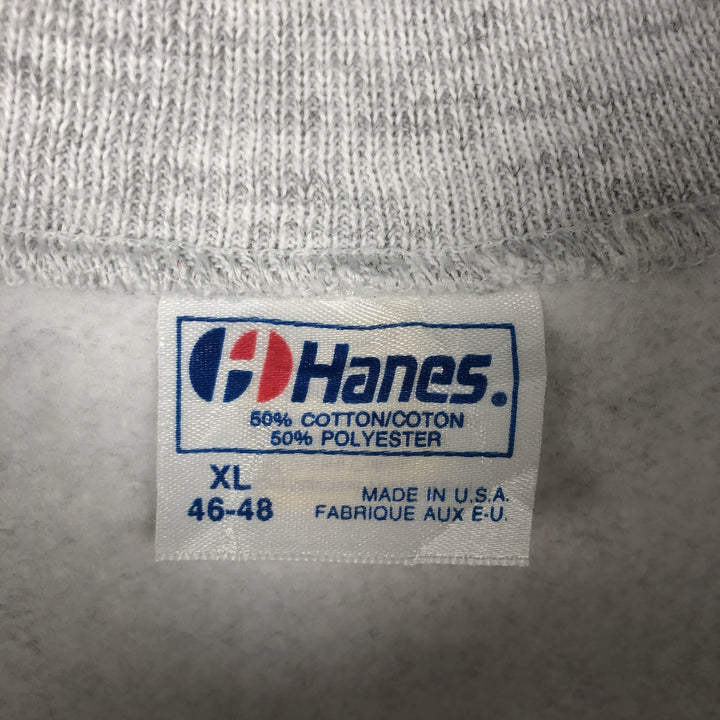 80'S Hanes Blue Tag Einstein Print Sweatshirt, Made in USA, Men's XL (approx.), Vintage cotton gray type Vintage Second Hand