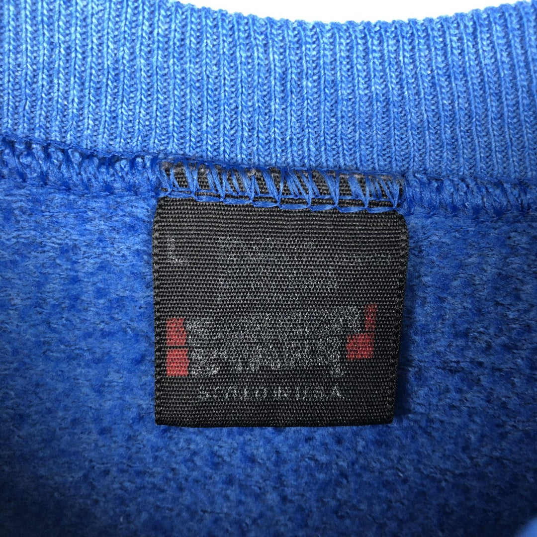 ~90'S Screen Stars Print Sweatshirt, Men's Size L (approx.), Vintage unclear blue type Vintage Second Hand