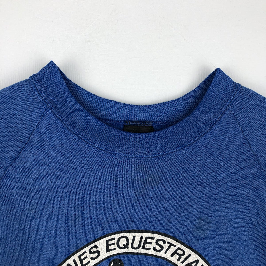 ~90'S Screen Stars Print Sweatshirt, Men's Size L (approx.), Vintage unclear blue type Vintage Second Hand