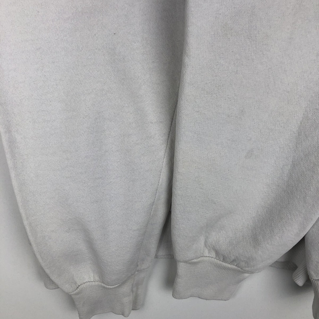 Vintage 80s-90'S Jerzees printed sweatshirt, sweatshirt, made in USA, men's XL size cotton white type Vintage Second Hand