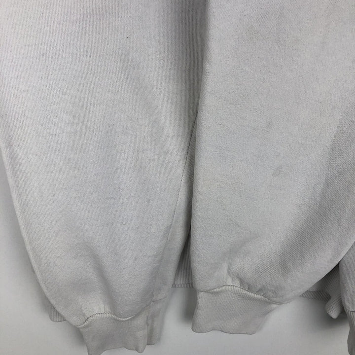 Vintage 80s-90'S Jerzees printed sweatshirt, sweatshirt, made in USA, men's XL size cotton white type Vintage Second Hand