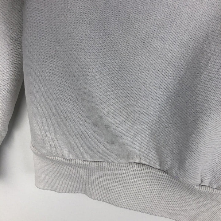 Vintage 80s-90'S Jerzees printed sweatshirt, sweatshirt, made in USA, men's XL size cotton white type Vintage Second Hand