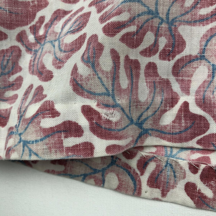 80'S Reyn Spooner Gold Tag Nude Tag All-over Leaf Pattern Pullover Button-Down Aloha Shirt Men's XL (approx.) unclear red type Vintage Second Hand