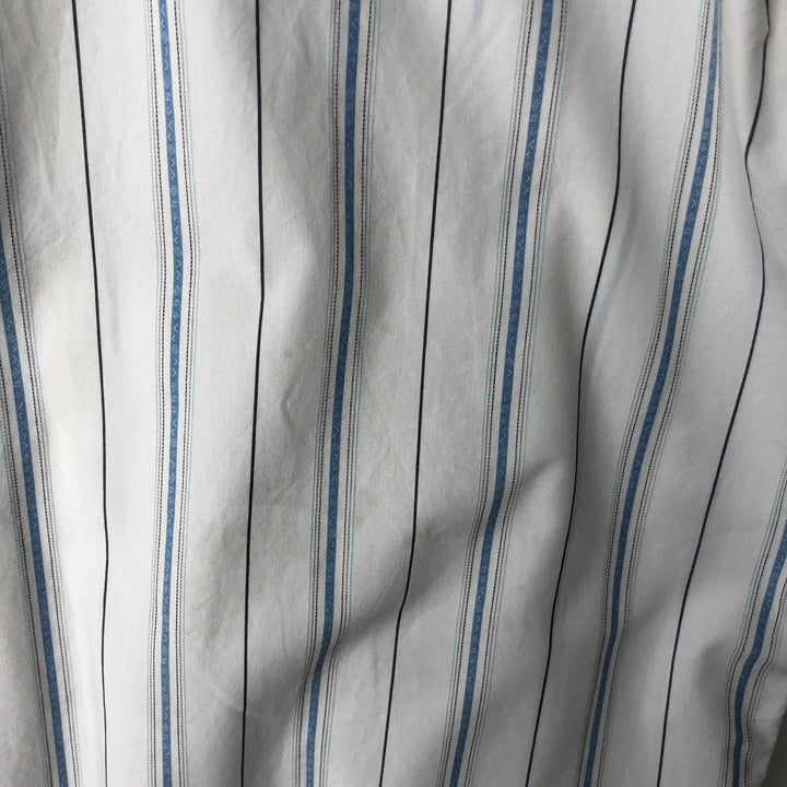 Patagonia ORGANIC COTTON 54015SP11 Stripe Pattern Short-Sleeve Western Shirt (Men's Size L) Organic cotton white type Vintage Second Hand