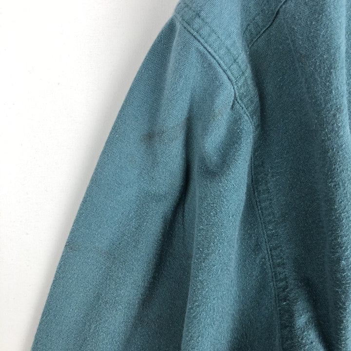 1980'S Orvis white tag long-sleeved chamois cloth shirt, men's size L equivalent, vintage. cotton Blue type light blue Vintage Second Hand