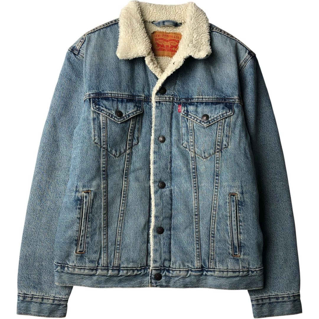 Levi's padded denim jacket, size M, men's cotton blue type Vintage Second Hand