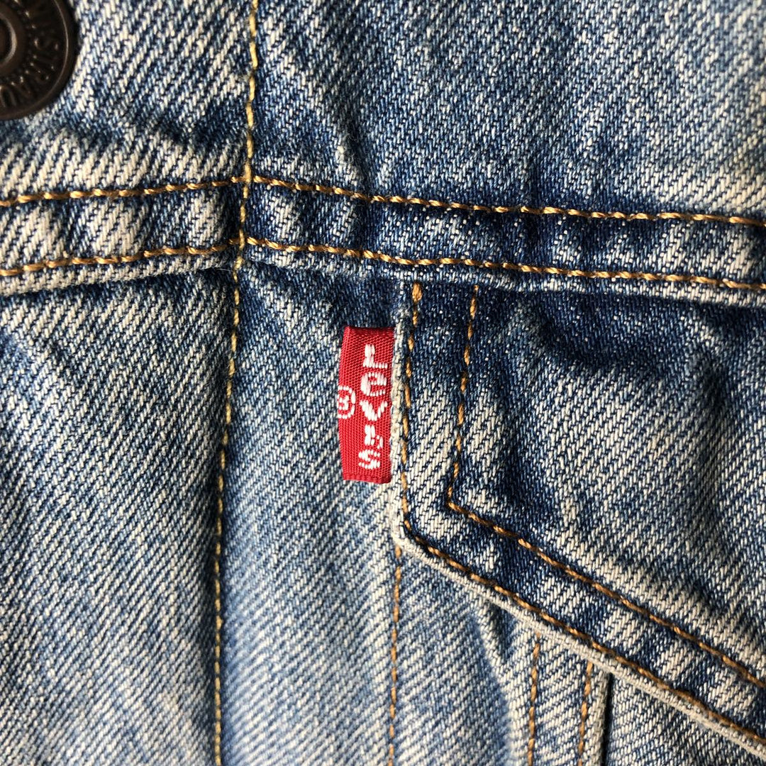 Levi's padded denim jacket, size M, men's cotton blue type Vintage Second Hand