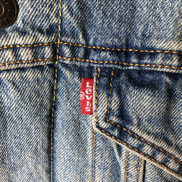 Levi's padded denim jacket, size M, men's cotton blue type Vintage Second Hand
