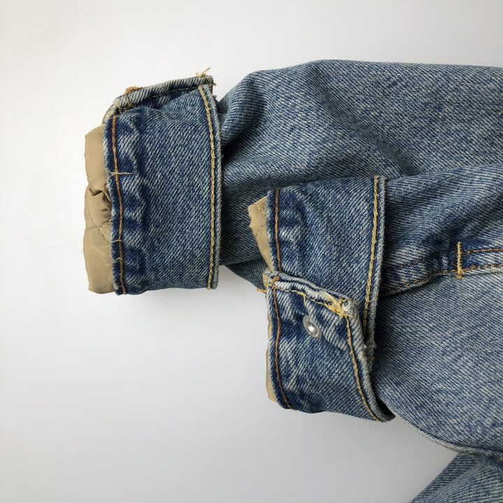 Levi's padded denim jacket, size M, men's cotton blue type Vintage Second Hand