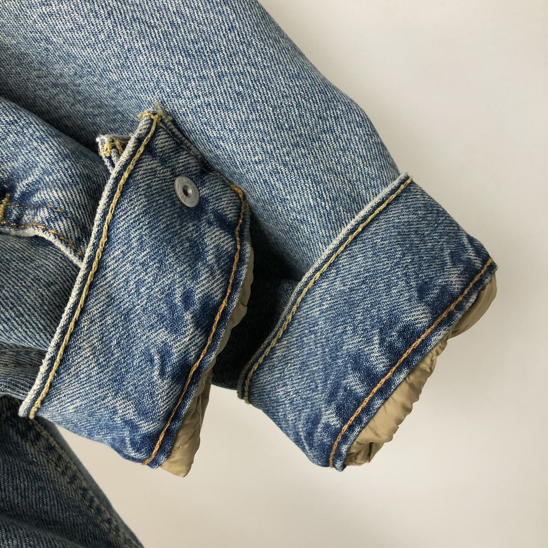 Levi's padded denim jacket, size M, men's cotton blue type Vintage Second Hand