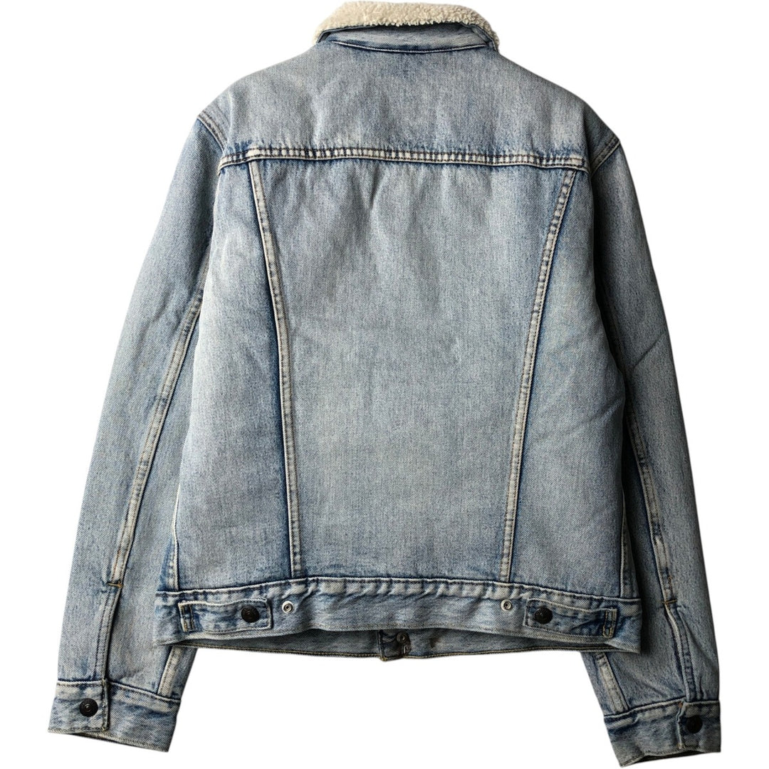 Levi's Premium Padded Denim Boa Jacket, Men's Size S (approx.) cotton blue type Vintage Second Hand