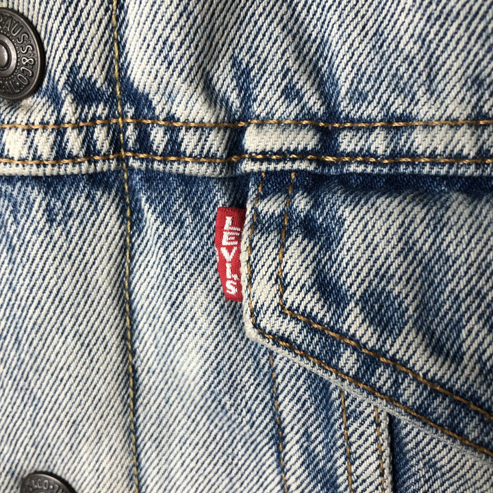 Levi's Premium Padded Denim Boa Jacket, Men's Size S (approx.) cotton blue type Vintage Second Hand