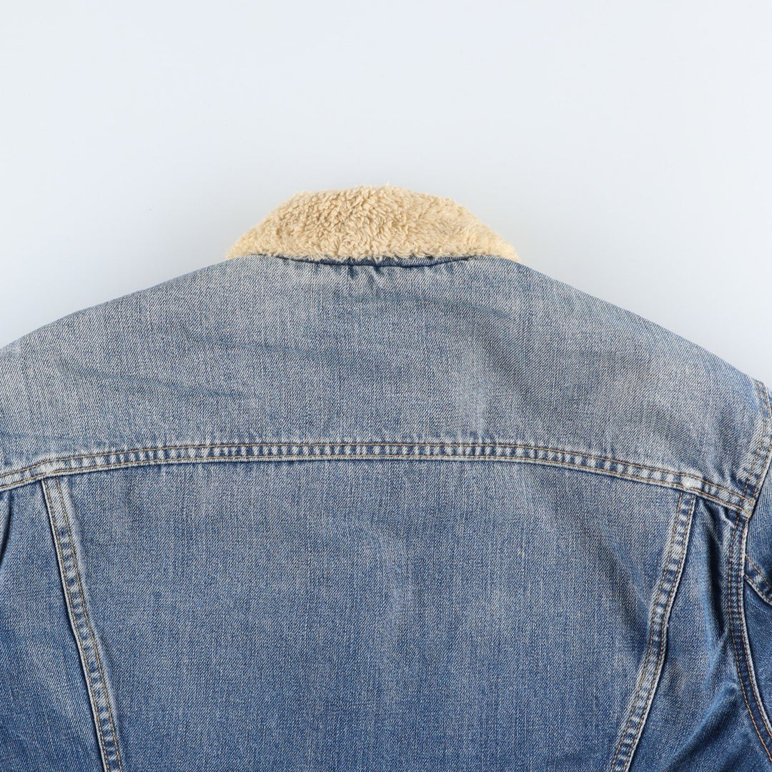 2000'S Levi's 71550-0487 Euro Model Denim Boa Jacket, Men's Size XL (approx.) cotton blue type Vintage Second Hand