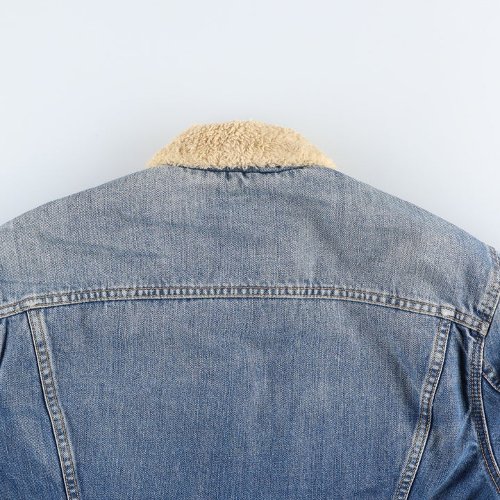 2000'S Levi's 71550-0487 Euro Model Denim Boa Jacket, Men's Size XL (approx.) cotton blue type Vintage Second Hand