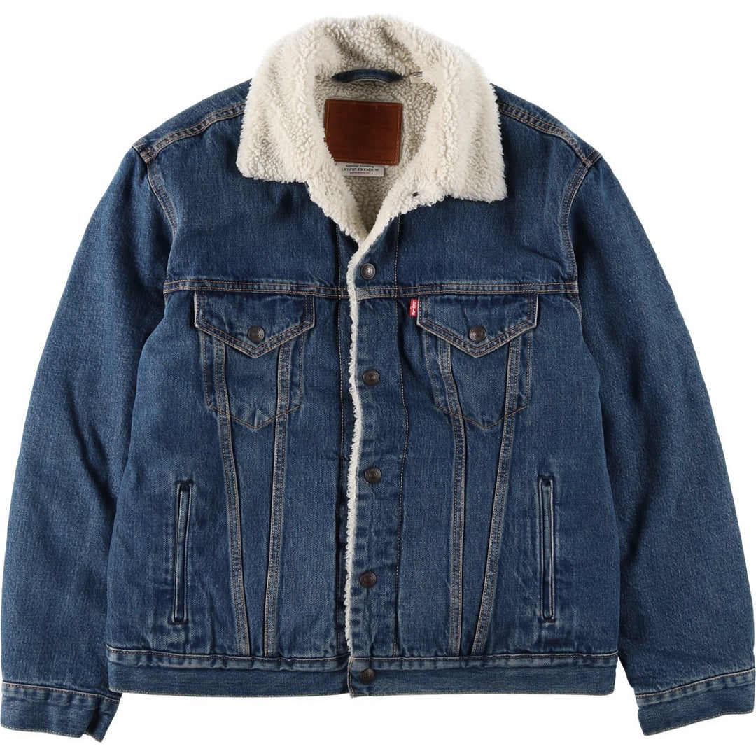 Levi's LEVI'S PREMIUM padded denim jacket, size M, men's cotton blue type Vintage Second Hand