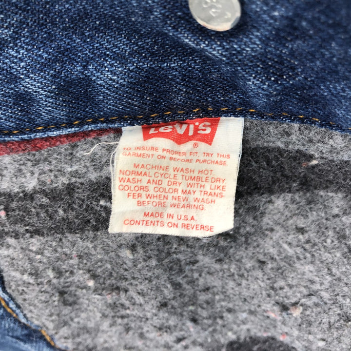 ~90'S Levi's 70506-0316 Denim Jacket, Made in USA, Men's Size M (approx.), Vintage cotton blue type Vintage Second Hand