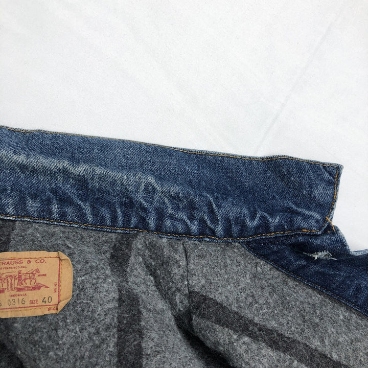~90'S Levi's 70506-0316 Denim Jacket, Made in USA, Men's Size M (approx.), Vintage cotton blue type Vintage Second Hand