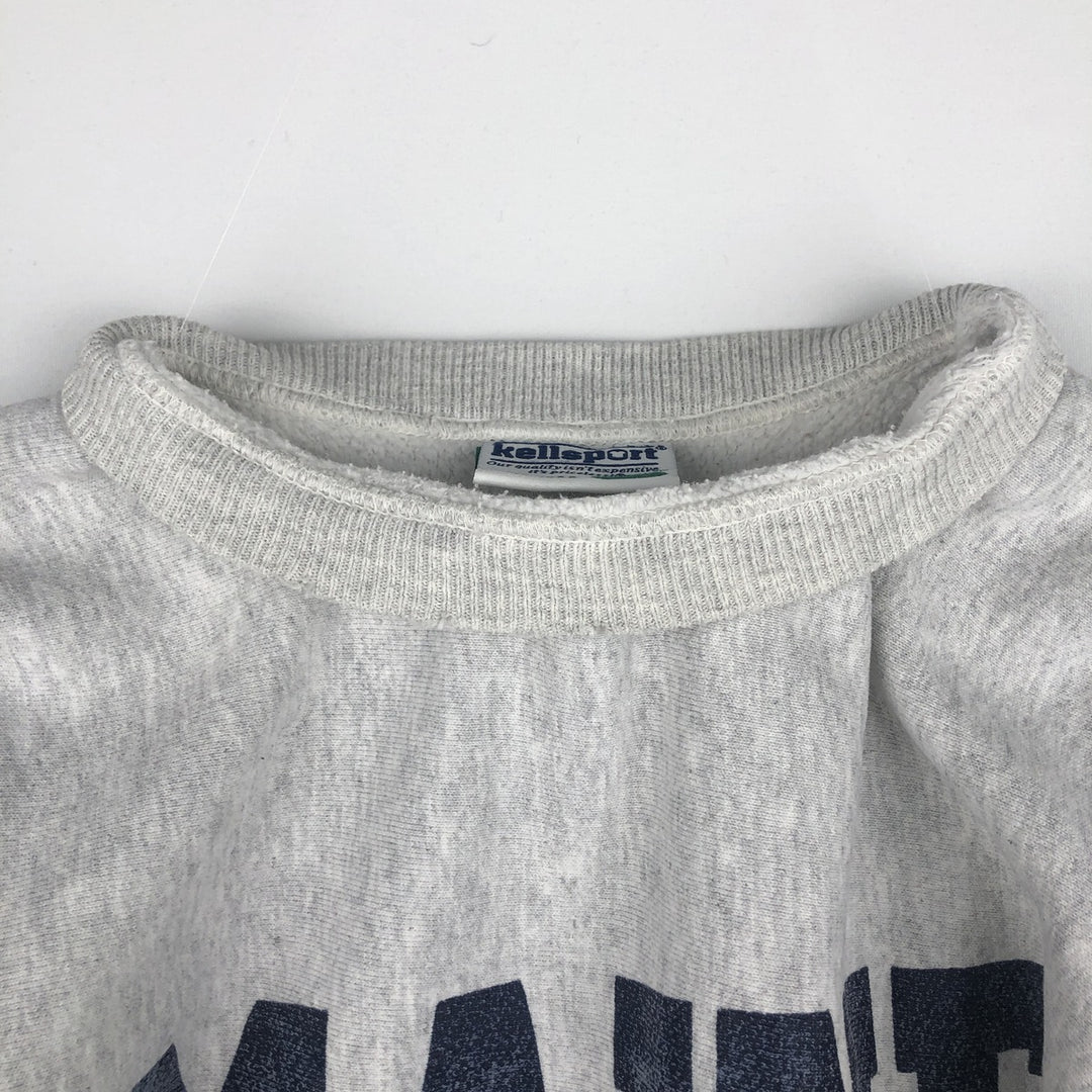 90'S Kellsport College Sweatshirt, Made in USA, Men's Size L (approx.), Vintage cotton gray type Vintage Second Hand