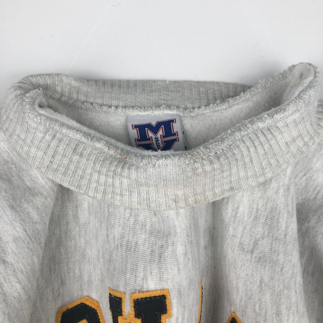Vintage 90'S MV SPORT PRO WEAVE college sweatshirt, made in the USA, men's size XL cotton gray type Vintage Second Hand