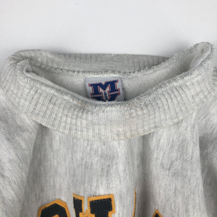Vintage 90'S MV SPORT PRO WEAVE college sweatshirt, made in the USA, men's size XL cotton gray type Vintage Second Hand