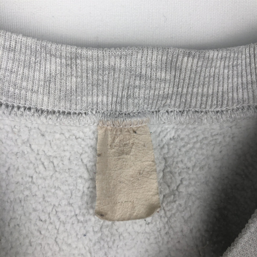 College sweatshirt, men's size S (equivalent), vintage. unclear gray type Vintage Second Hand