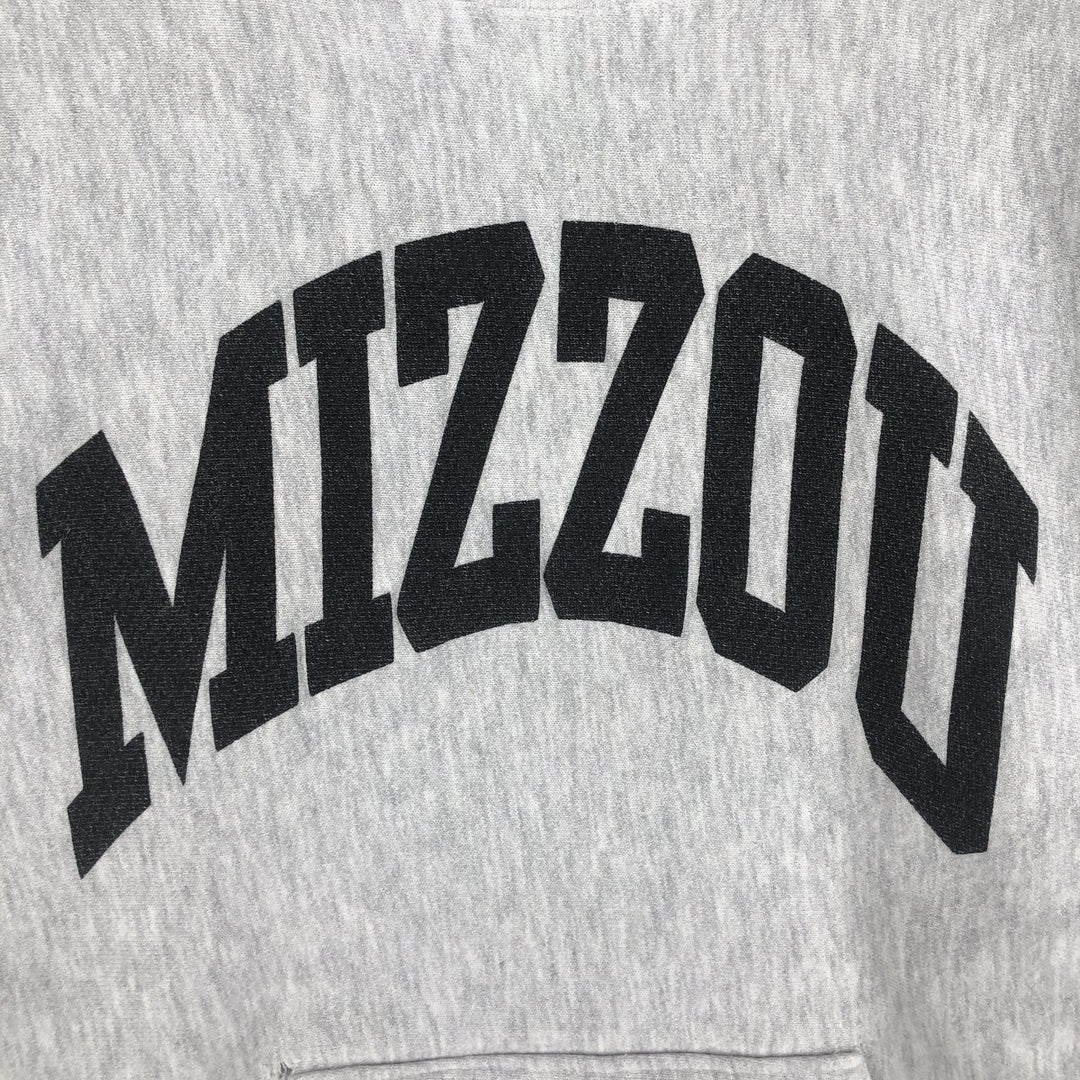 College sweatshirt, men's size S (equivalent), vintage. unclear gray type Vintage Second Hand