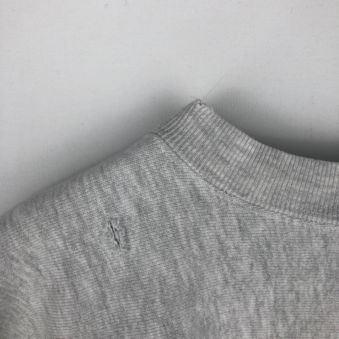 College sweatshirt, men's size S (equivalent), vintage. unclear gray type Vintage Second Hand