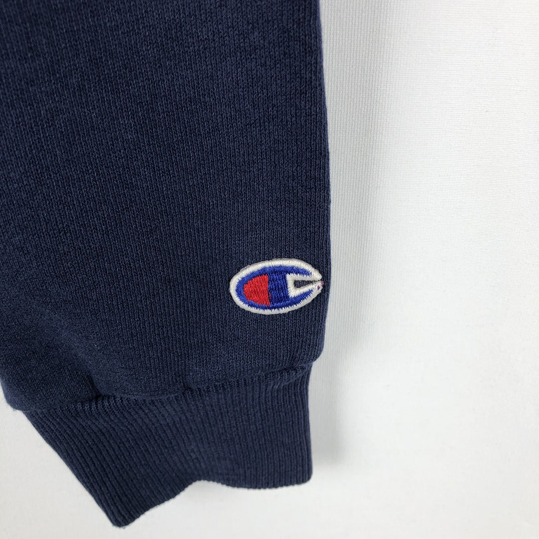 90'S Champion Authentic Athletic Apparel College Sweatshirt, Made in USA, Men's Size Large, Vintage cotton navy blue type Vintage Second Hand