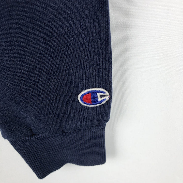 90'S Champion Authentic Athletic Apparel College Sweatshirt, Made in USA, Men's Size Large, Vintage cotton navy blue type Vintage Second Hand
