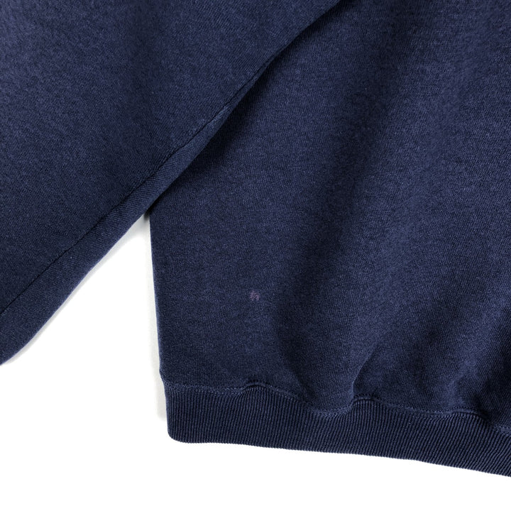 90'S Champion Authentic Athletic Apparel College Sweatshirt, Made in USA, Men's Size Large, Vintage cotton navy blue type Vintage Second Hand
