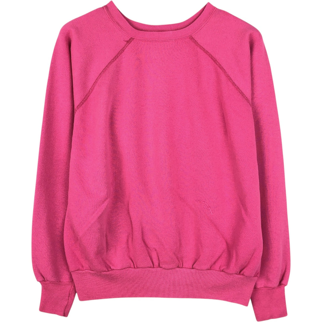 80'S Pannill ULTRA SWEATS Plain Blank Sweatshirt, Made in USA, Women's Size XL (Equivalent), Vintage unclear pink type Vintage Second Hand