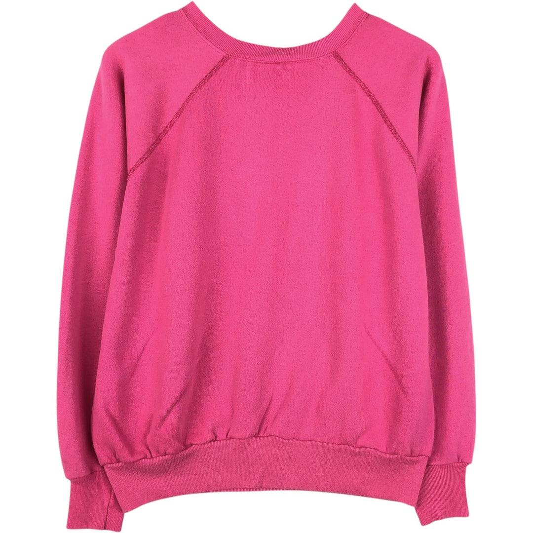 80'S Pannill ULTRA SWEATS Plain Blank Sweatshirt, Made in USA, Women's Size XL (Equivalent), Vintage unclear pink type Vintage Second Hand