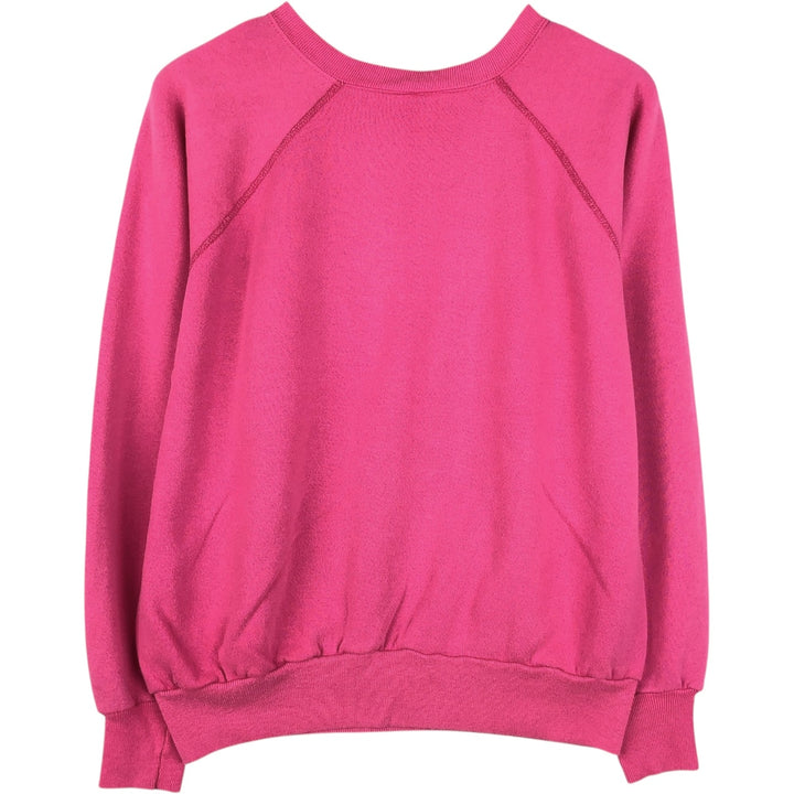 80'S Pannill ULTRA SWEATS Plain Blank Sweatshirt, Made in USA, Women's Size XL (Equivalent), Vintage unclear pink type Vintage Second Hand