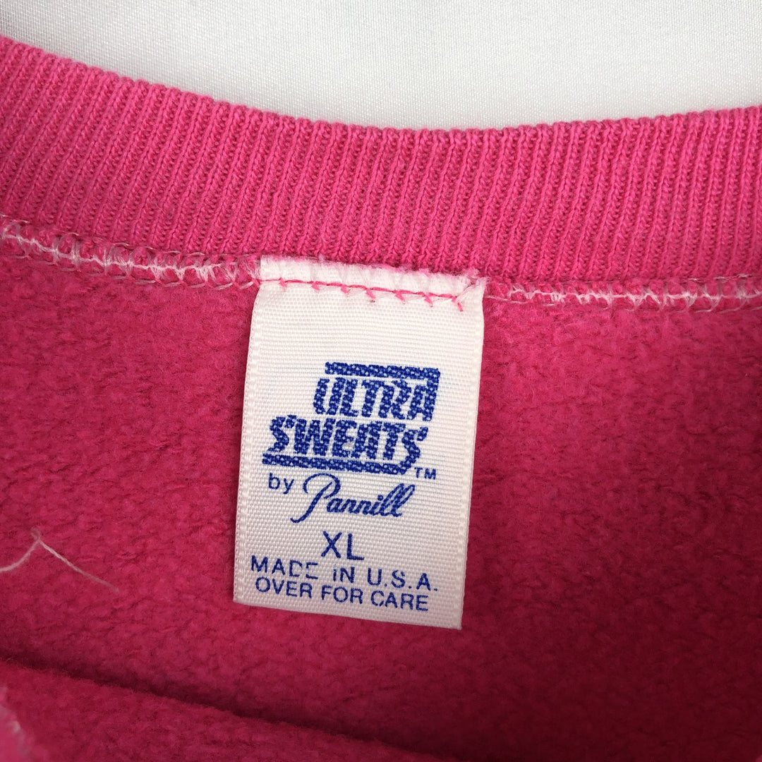 80'S Pannill ULTRA SWEATS Plain Blank Sweatshirt, Made in USA, Women's Size XL (Equivalent), Vintage unclear pink type Vintage Second Hand