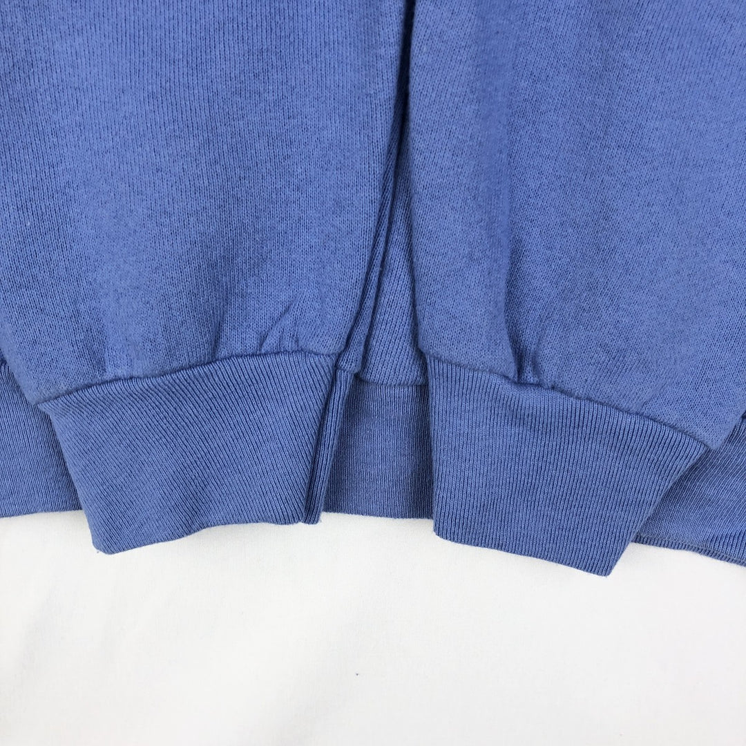90'S Fruit of the Loom Plain Blank Sweatshirt, Made in USA, Women's Size S (Equivalent), Vintage cotton blue type Vintage Second Hand