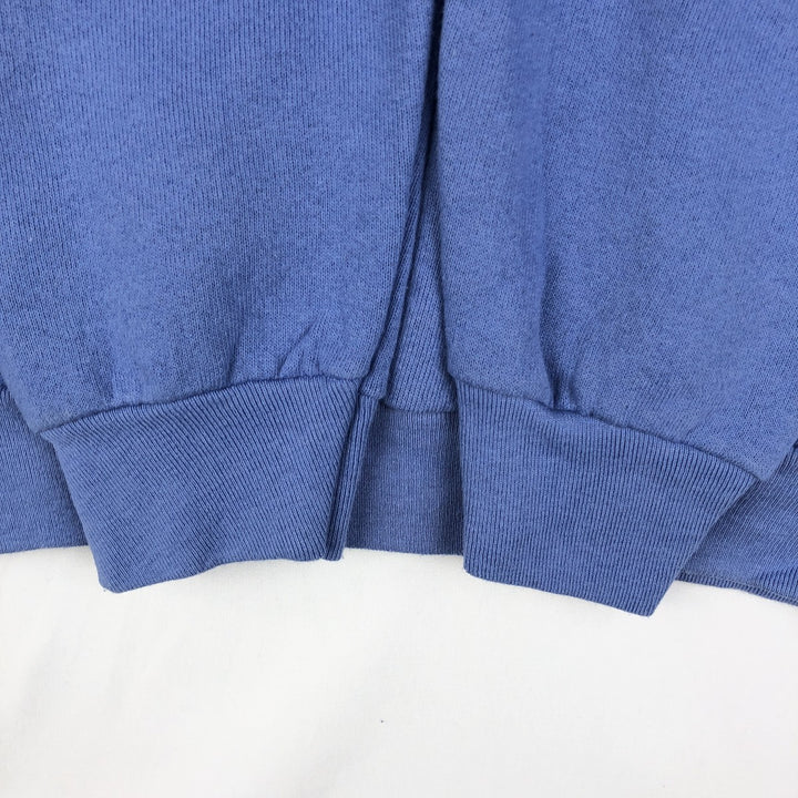 90'S Fruit of the Loom Plain Blank Sweatshirt, Made in USA, Women's Size S (Equivalent), Vintage cotton blue type Vintage Second Hand