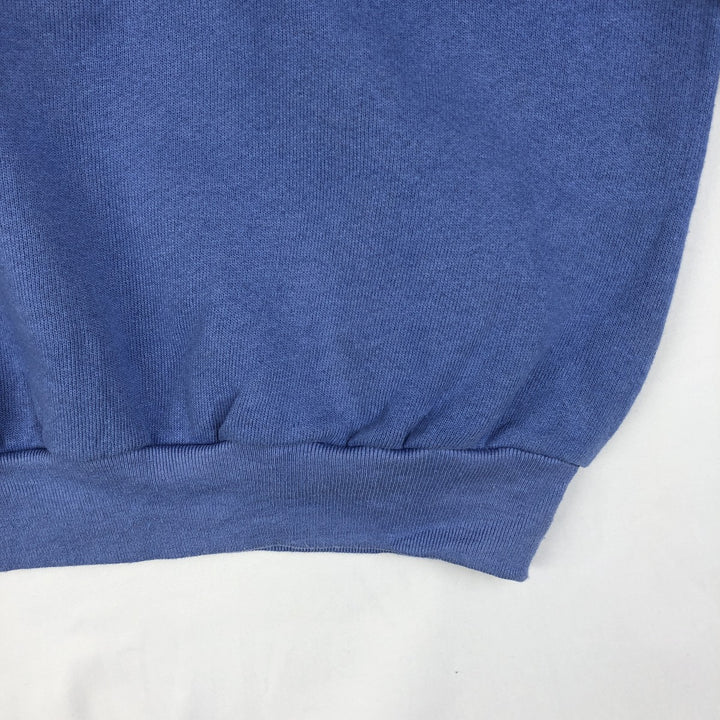 90'S Fruit of the Loom Plain Blank Sweatshirt, Made in USA, Women's Size S (Equivalent), Vintage cotton blue type Vintage Second Hand