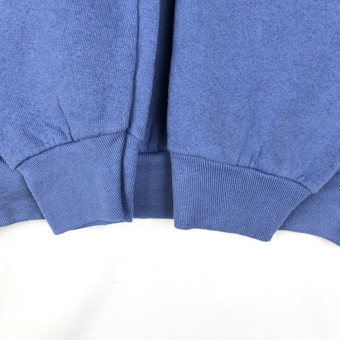 90'S Fruit of the Loom Plain Blank Sweatshirt, Made in USA, Women's Size S (Equivalent), Vintage cotton blue type Vintage Second Hand