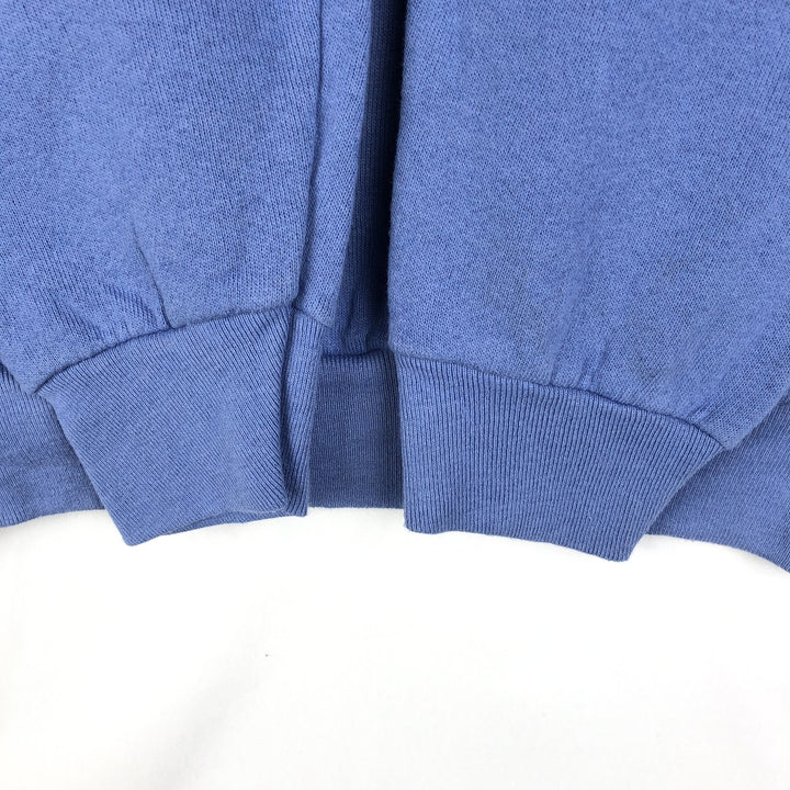 90'S Fruit of the Loom Plain Blank Sweatshirt, Made in USA, Women's Size S (Equivalent), Vintage cotton blue type Vintage Second Hand