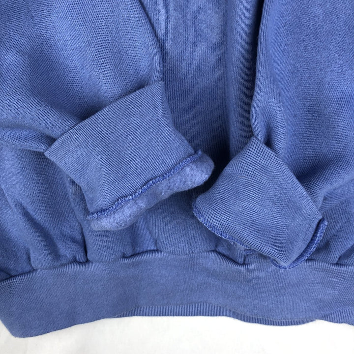 90'S Fruit of the Loom Plain Blank Sweatshirt, Made in USA, Women's Size S (Equivalent), Vintage cotton blue type Vintage Second Hand